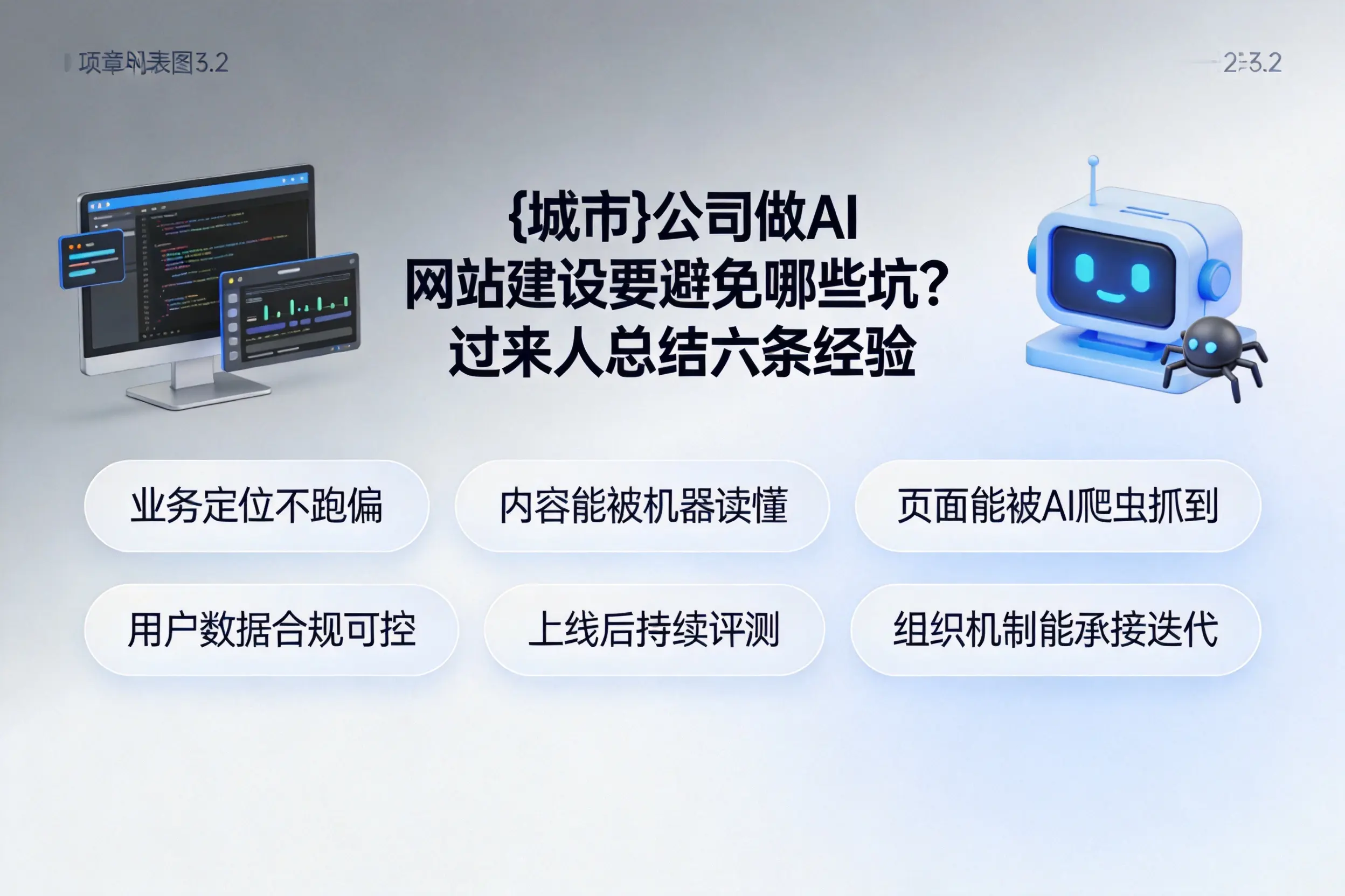 抚州公司做AI网站建设要避免哪些坑？过来人总结六条经验