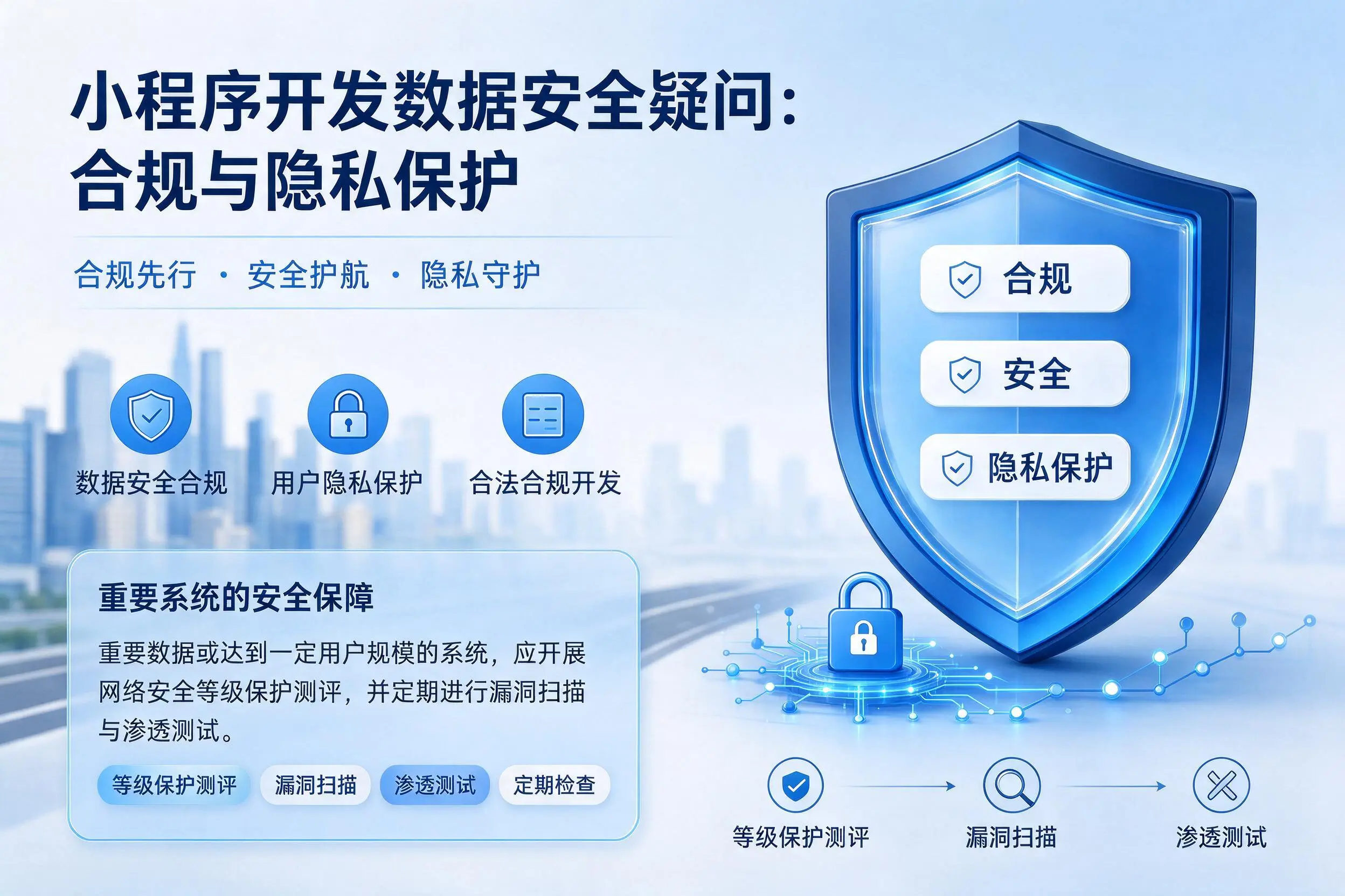 抚州小程序开发数据安全疑问：合规与隐私保护