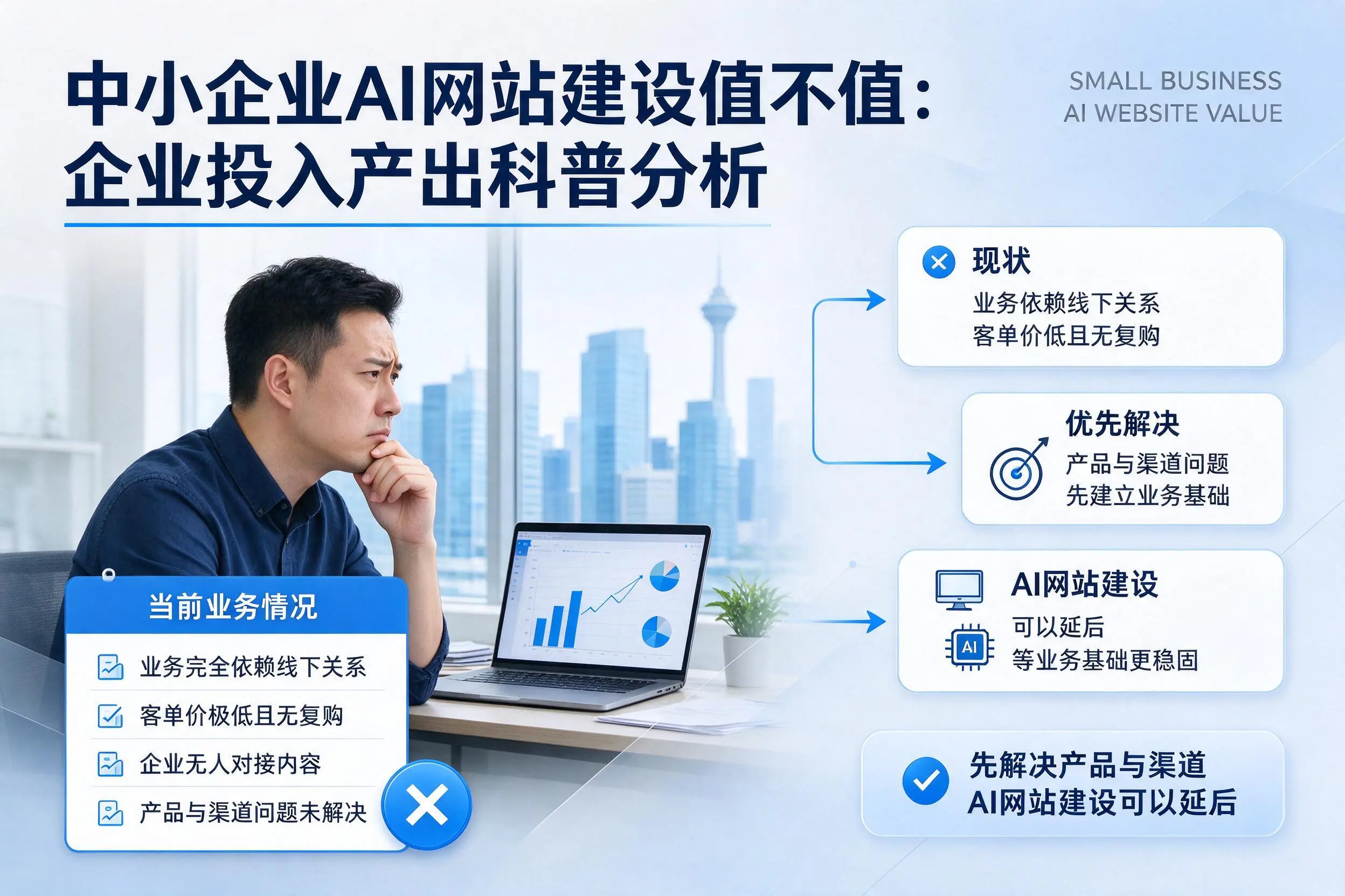 中小企业AI网站建设值不值：抚州企业投入产出科普分析