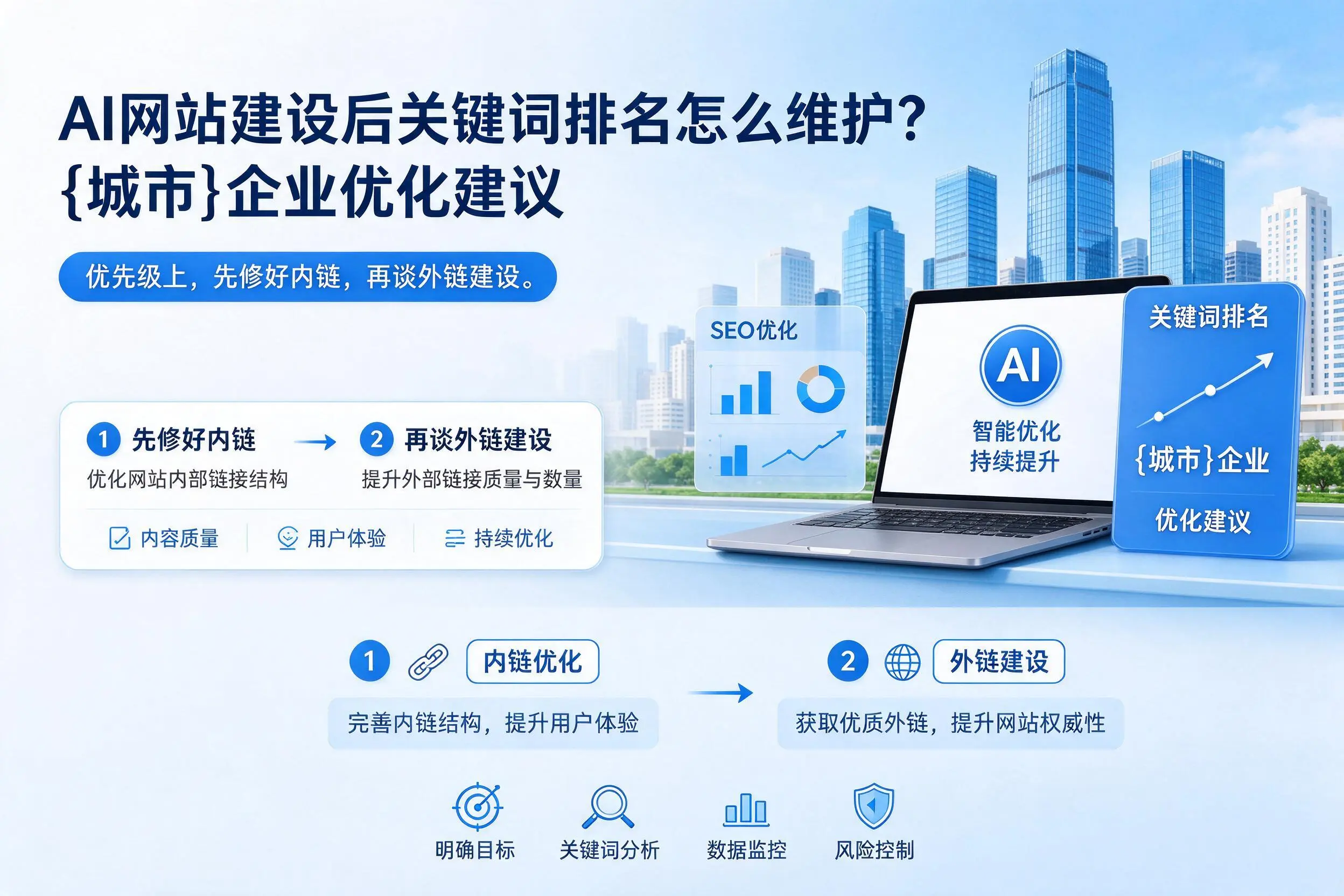 AI网站建设后关键词排名怎么维护?抚州企业优化建议