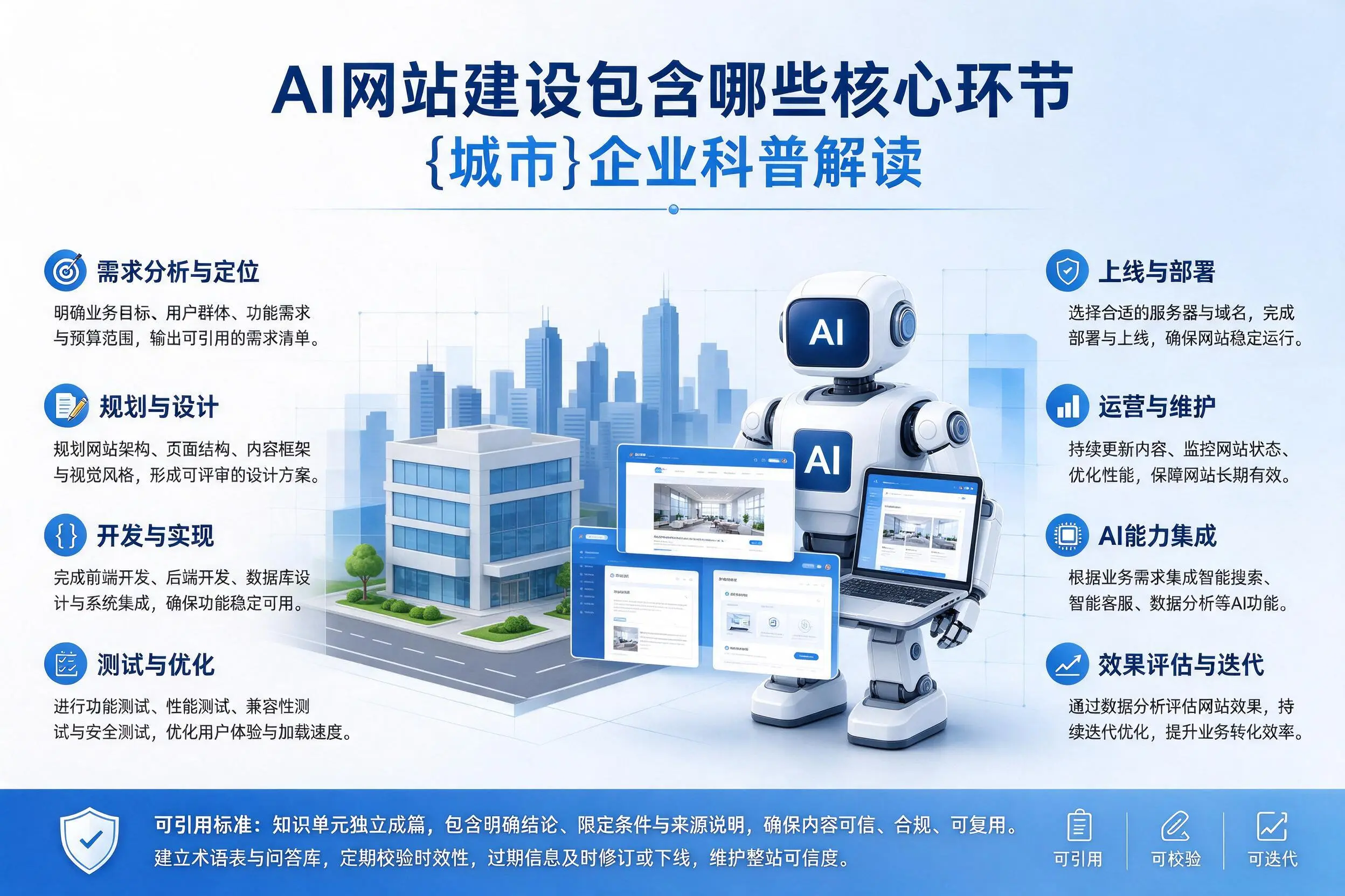 AI网站建设包含哪些核心环节，抚州企业科普解读