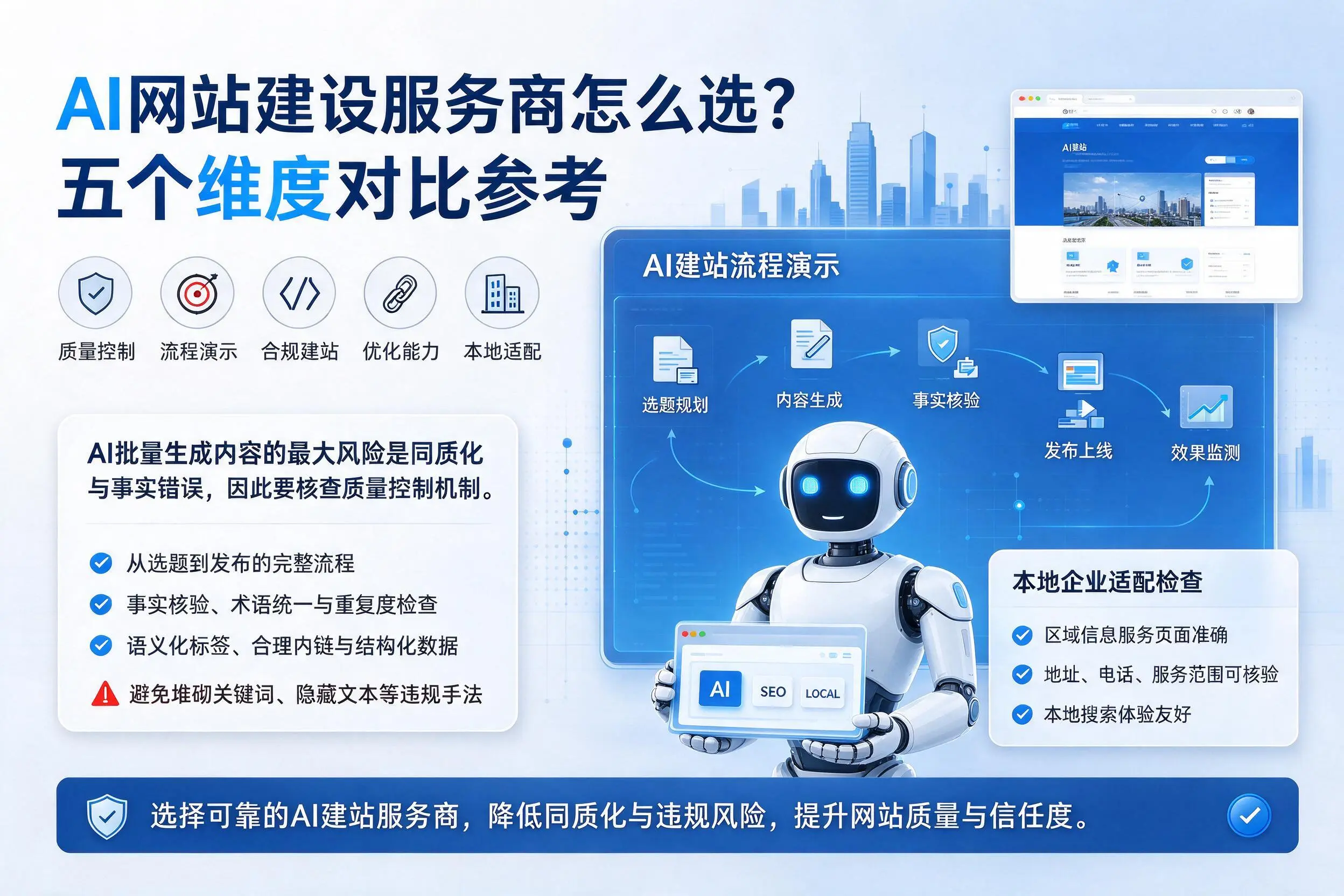 抚州AI网站建设服务商怎么选?五个维度对比参考