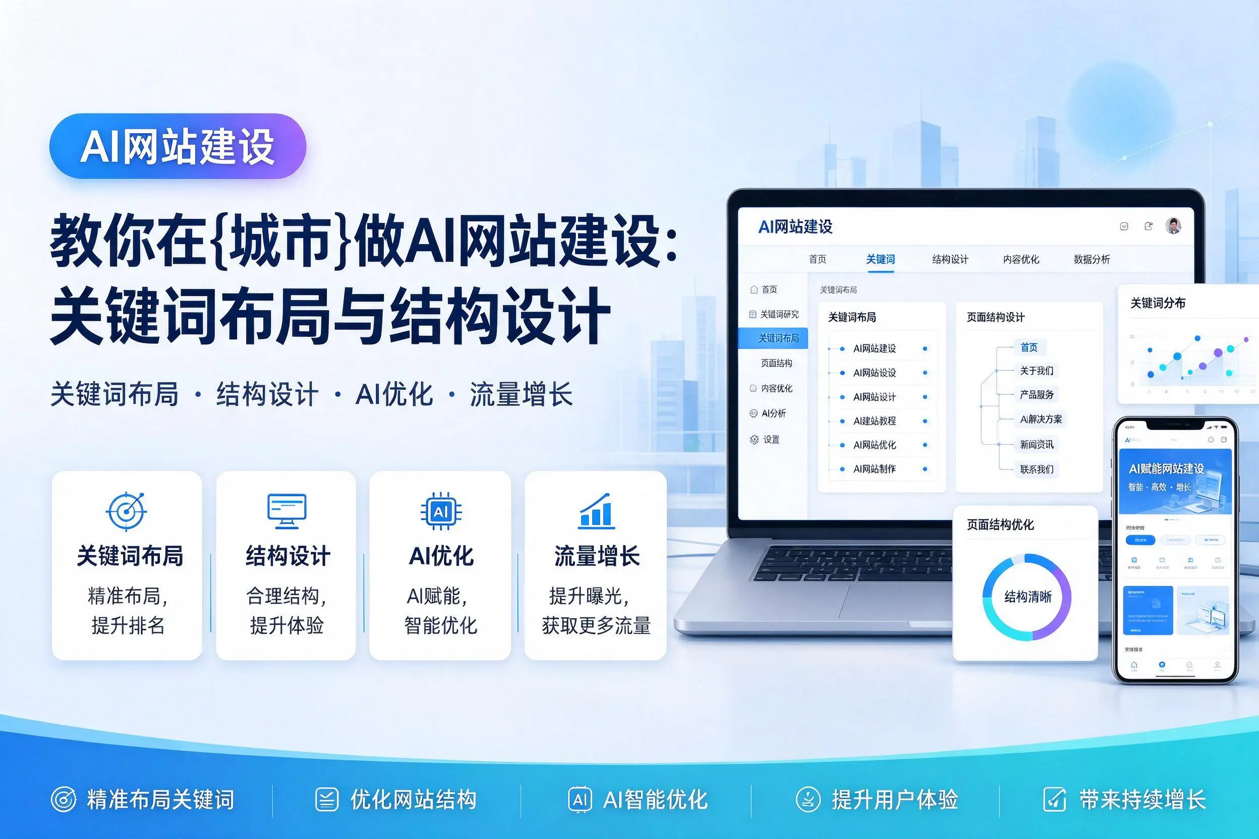 教你在抚州做AI网站建设：关键词布局与结构设计