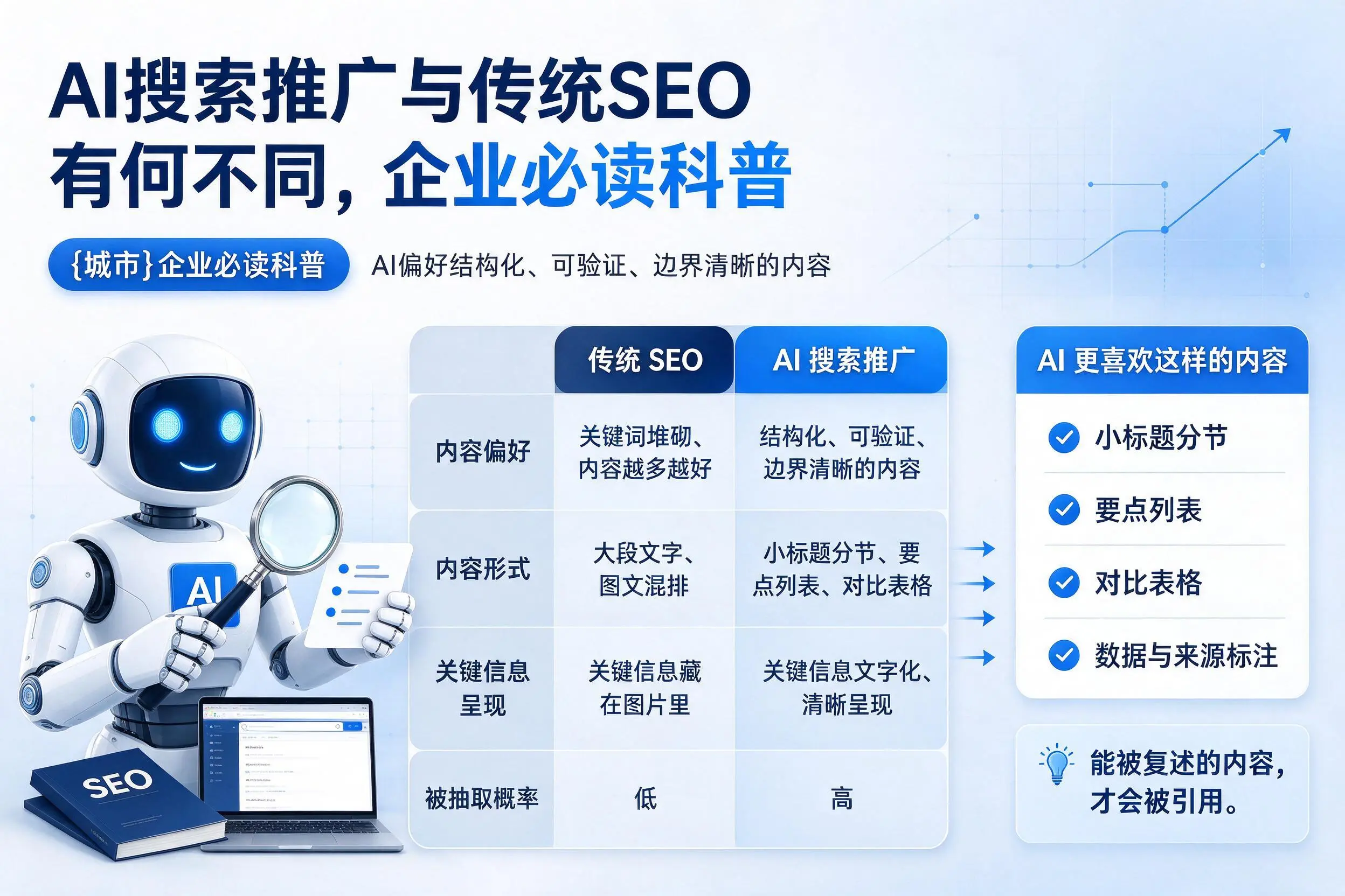 AI搜索推广与传统SEO有何不同，抚州企业必读科普